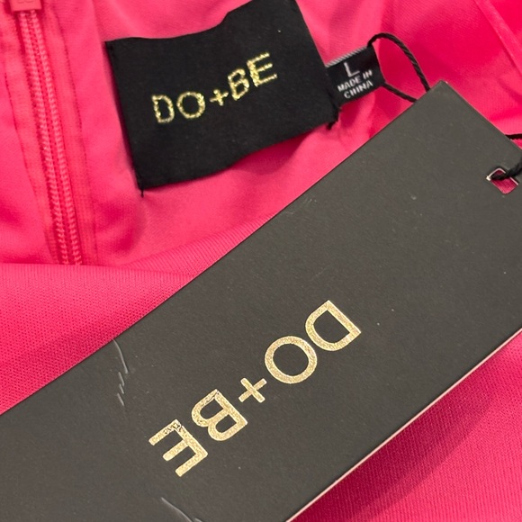 NWT DO+BE Size Lathe Elegant Pink Strapless Dress - Picture 3 of 4